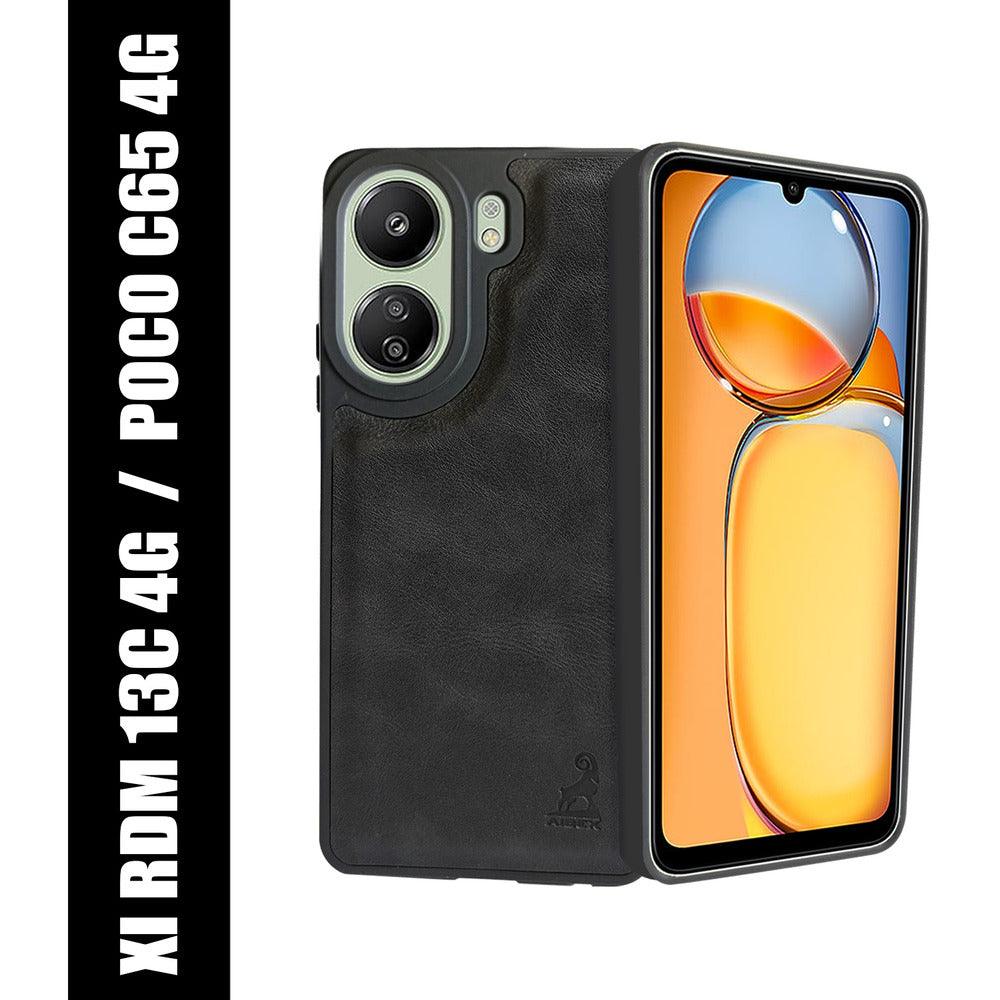 Aibex Shield Back Cover For Xiaomi Redmi 13C 4G / Poco C65 | Vegan Leather - Aibex