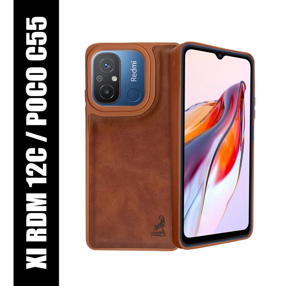 Aibex Shield Back Cover For Xiaomi Redmi 12C | Vegan Leather - Aibex