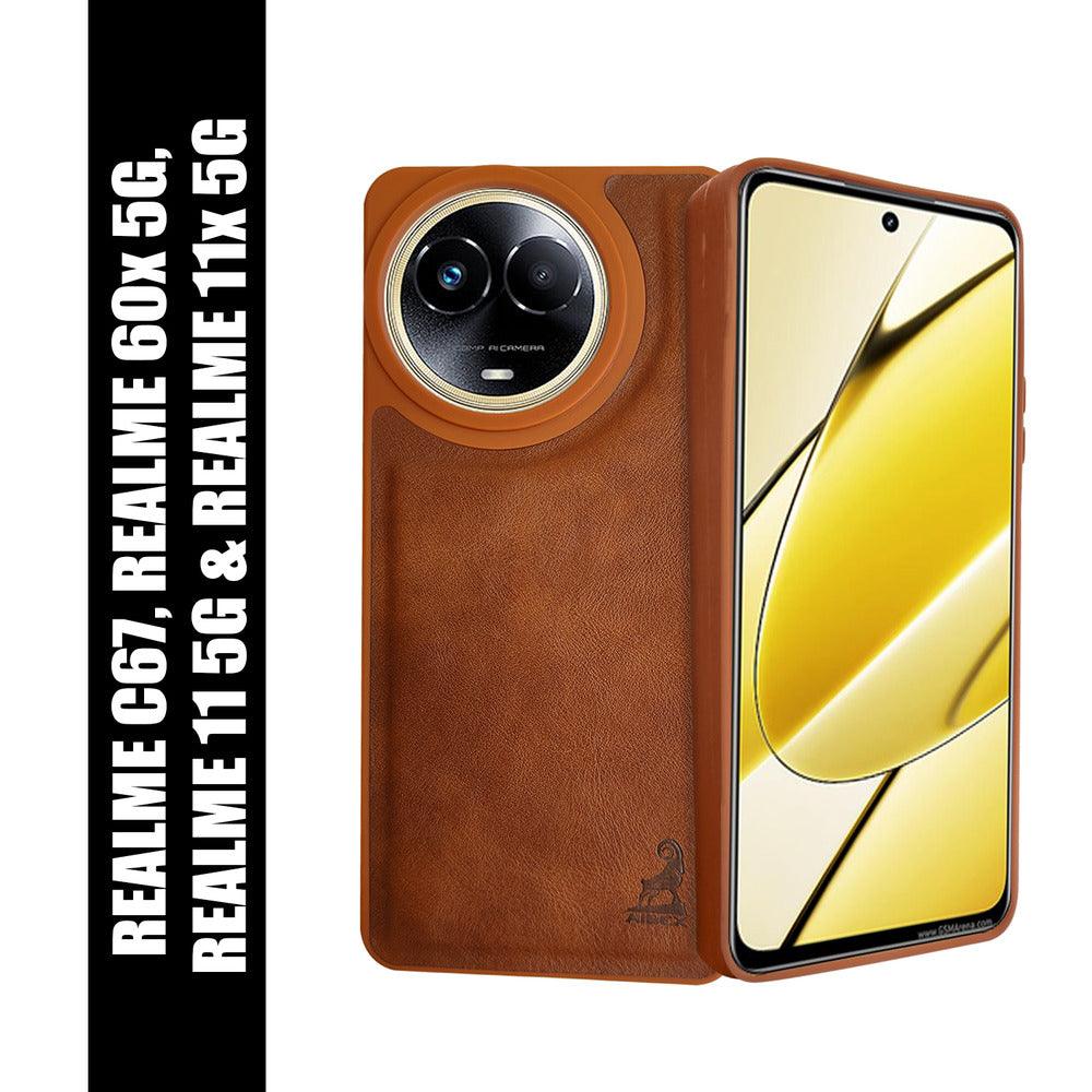 Aibex Shield Back Cover For Realme 11 5G | Vegan Leather - Aibex