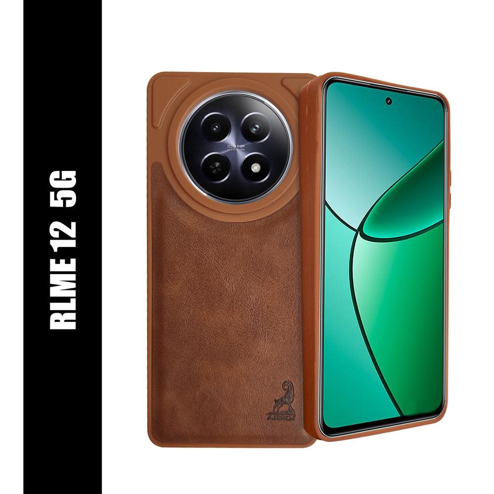 Aibex Shield Back Cover For Realme 12 5G | Vegan Leather - Aibex