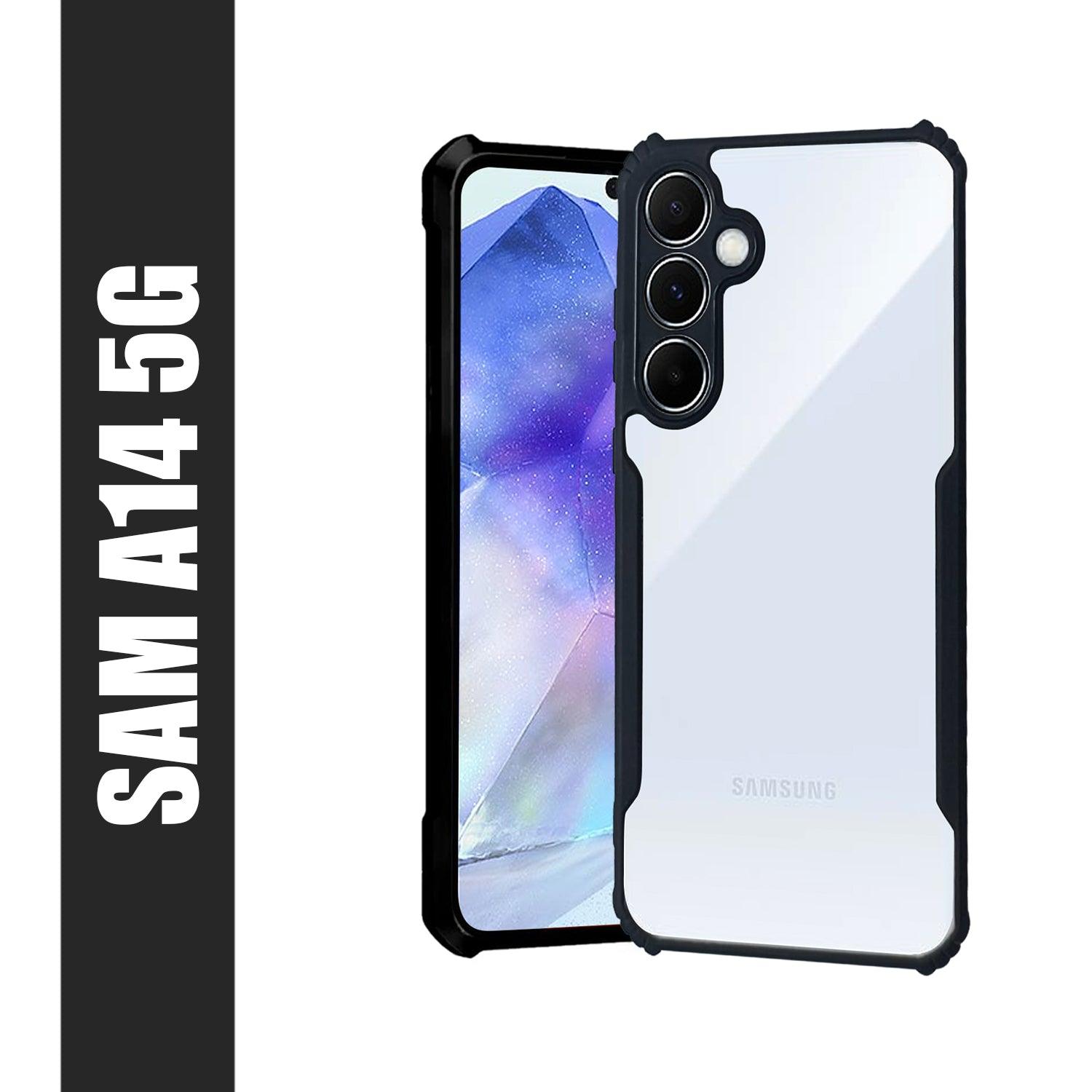 AIBEX Crystal Clear Back Cover Case for Samsung A14 5g | Shock Proof Design | Transparent Back Cover Case - Aibex