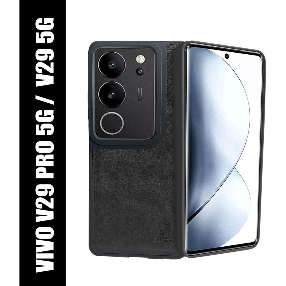 Aibex Shield Back Cover For Vivo V29 Pro 5G | Vegan Leather - Aibex