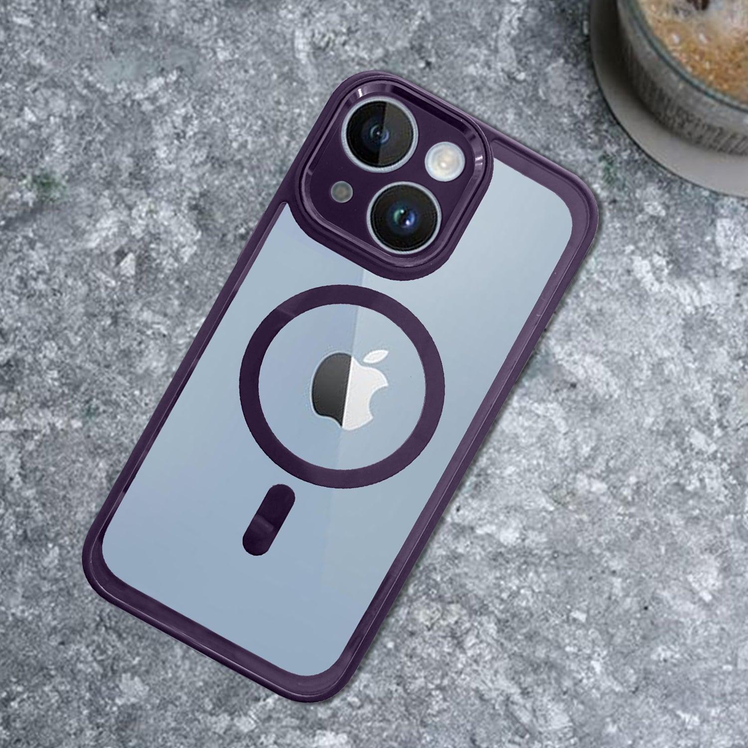 Aibex Clear Lens Back Cover for Apple iPhone 14 Plus | MagSafe Compatible Transparent Case - Aibex