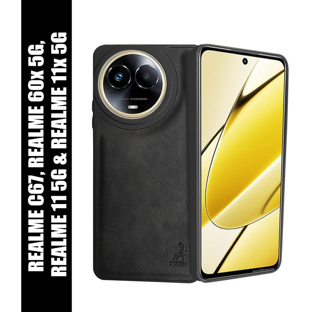 Aibex Shield Back Cover For Realme 11 5G | Vegan Leather - Aibex