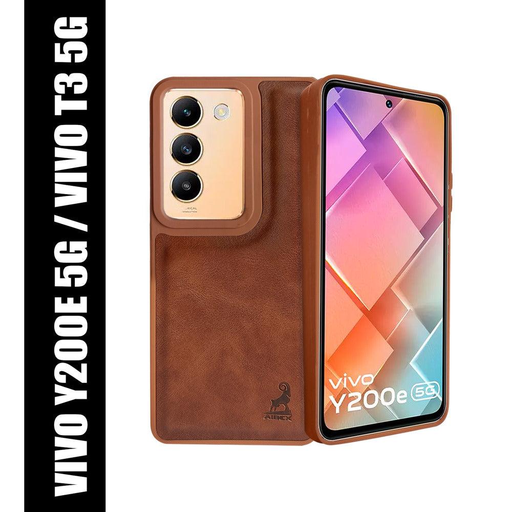 Aibex Shield Back Cover For Vivo T3 5G / Vivo Y200e 5G | Vegan Leather - Aibex