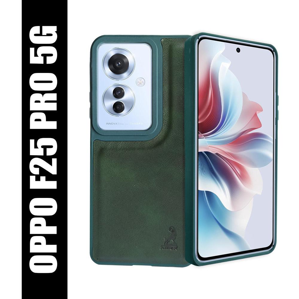 Aibex Shield Back Cover For Oppo F25 Pro 5G | Vegan Leather - Aibex