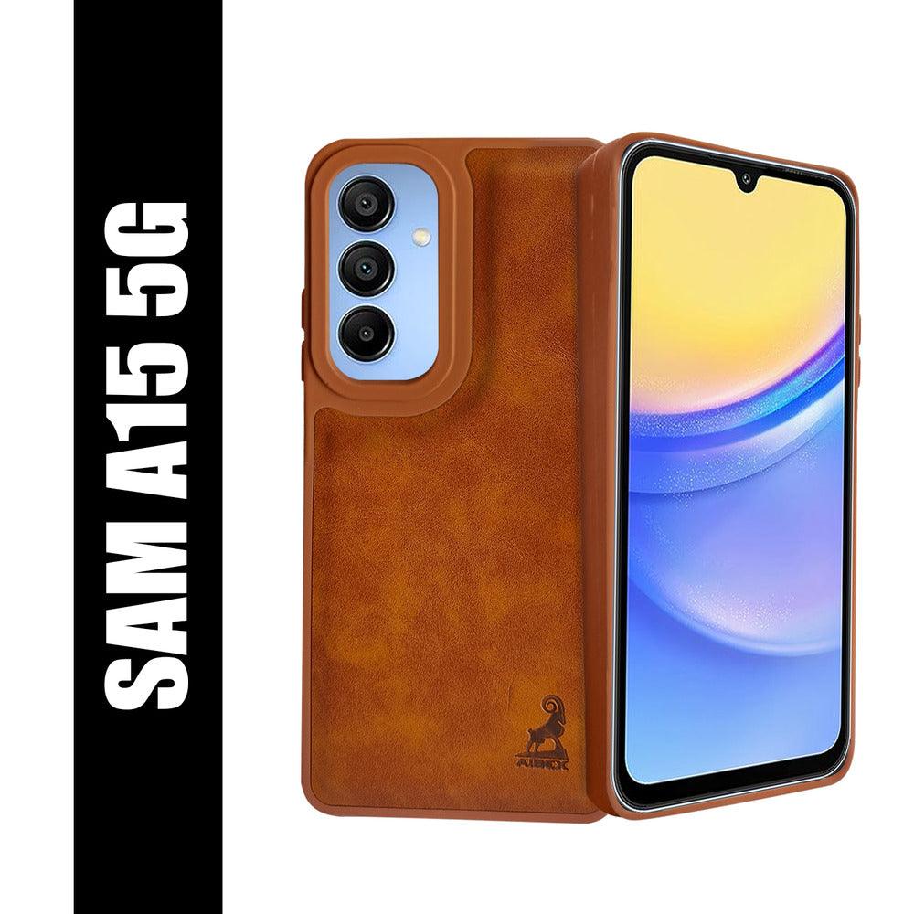 Aibex Shield Back Cover For Samsung Galaxy A15 5G | Vegan Leather - Aibex