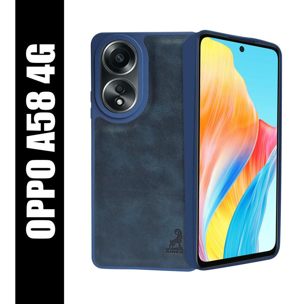 Aibex Shield Back Cover For Oppo A58 4G | Vegan Leather - Aibex