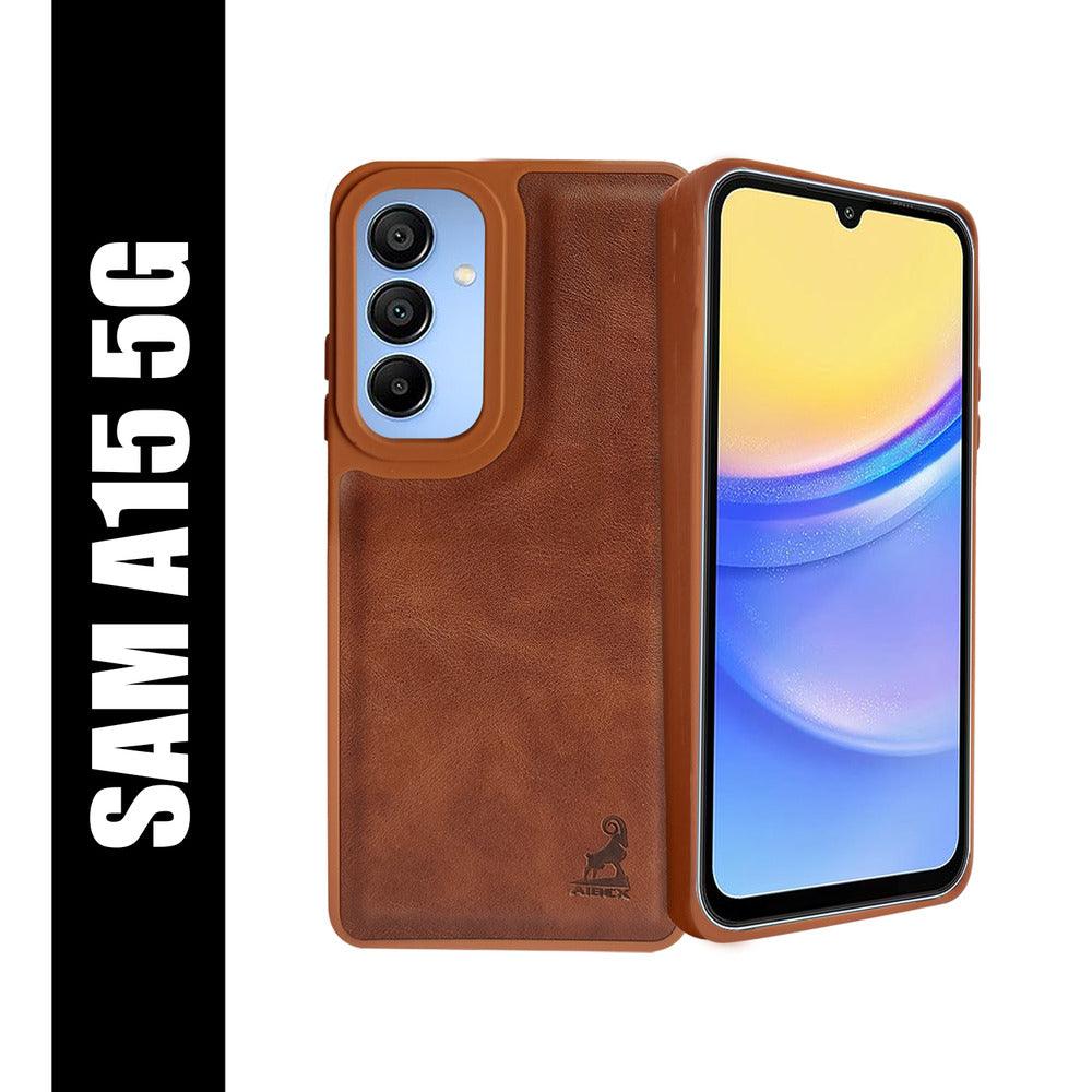 Aibex Shield Back Cover For Samsung Galaxy A15 5G | Vegan Leather - Aibex