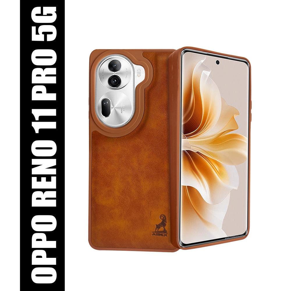 Aibex Shield Back Cover For Oppo Reno 11 Pro | Vegan Leather - Aibex