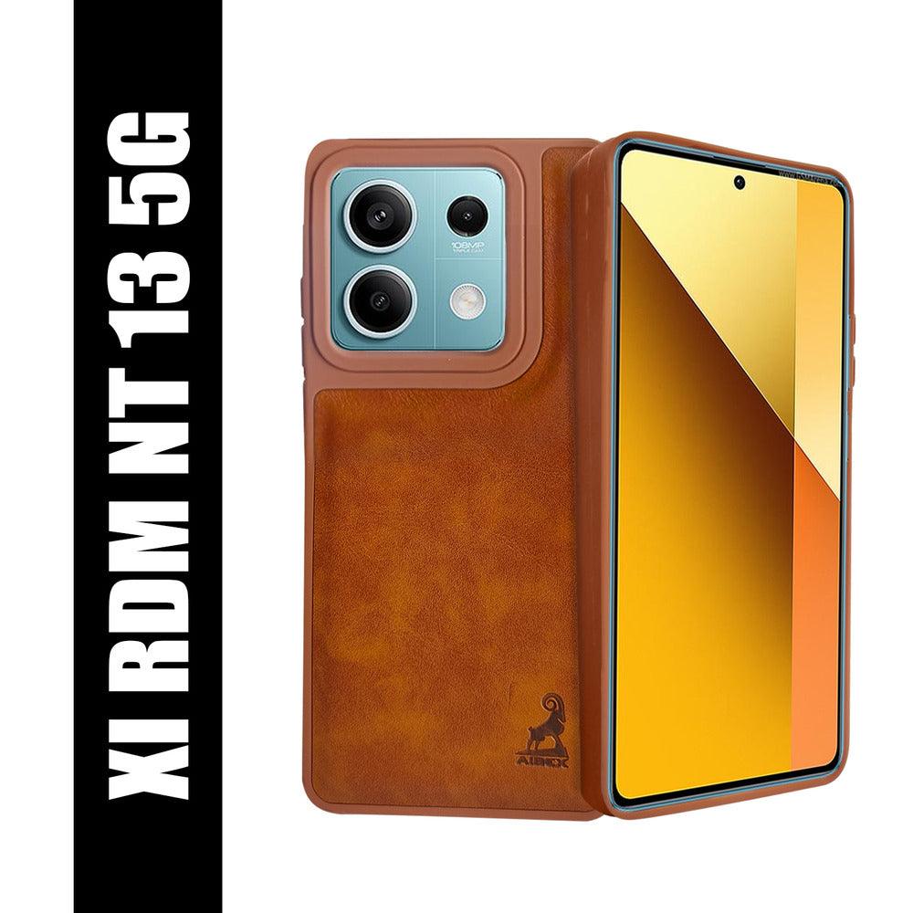 Aibex Shield Back Cover For Xiaomi Redmi Note 13 5G | Vegan Leather - Aibex