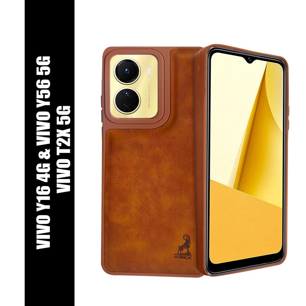 Aibex Shield Back Cover For Vivo Y16 | Vegan Leather - Aibex