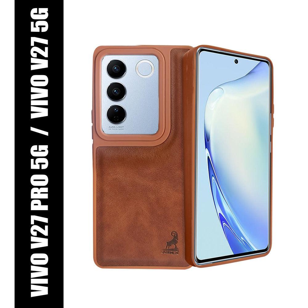 Aibex Shield Back Cover For Vivo 27 Pro | Vegan Leather - Aibex