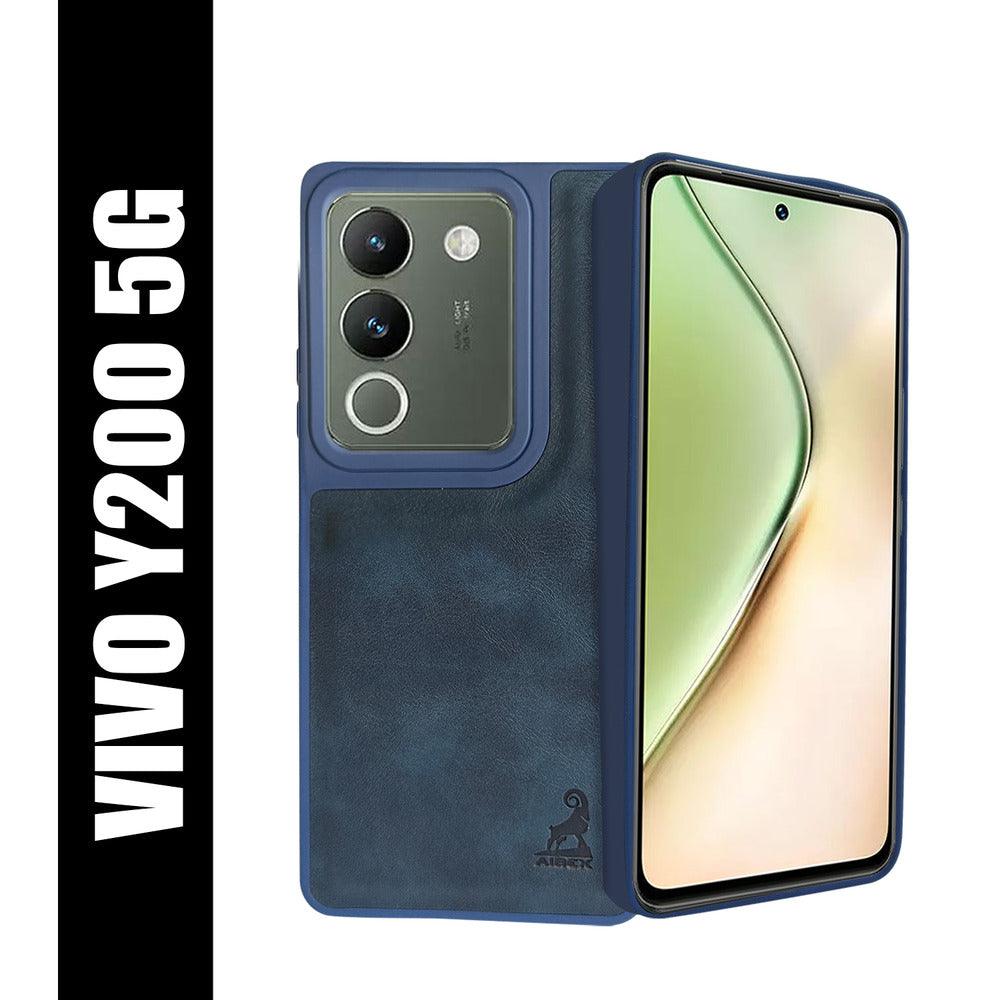 Aibex Shield Back Cover For Vivo Y200 5G | Vegan Leather - Aibex