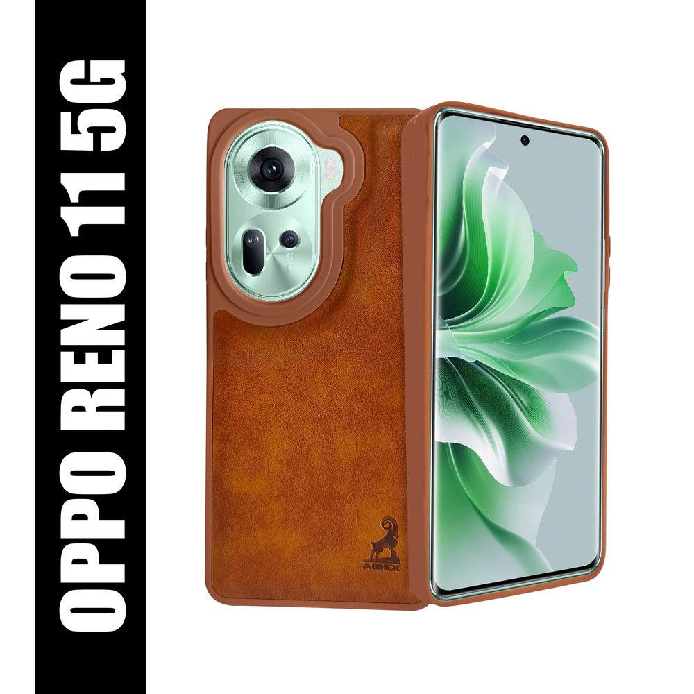 Aibex Shield Back Cover For Oppo Reno 11 5G | Vegan Leather - Aibex