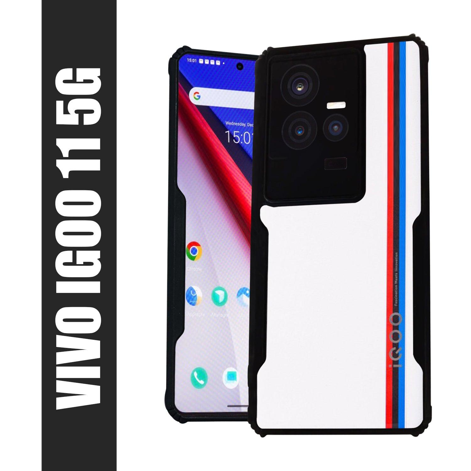 AIBEX Crystal Clear Back Cover Case for Iqoo 11 | Shock Proof Design | Transparent Back Cover Case - Aibex