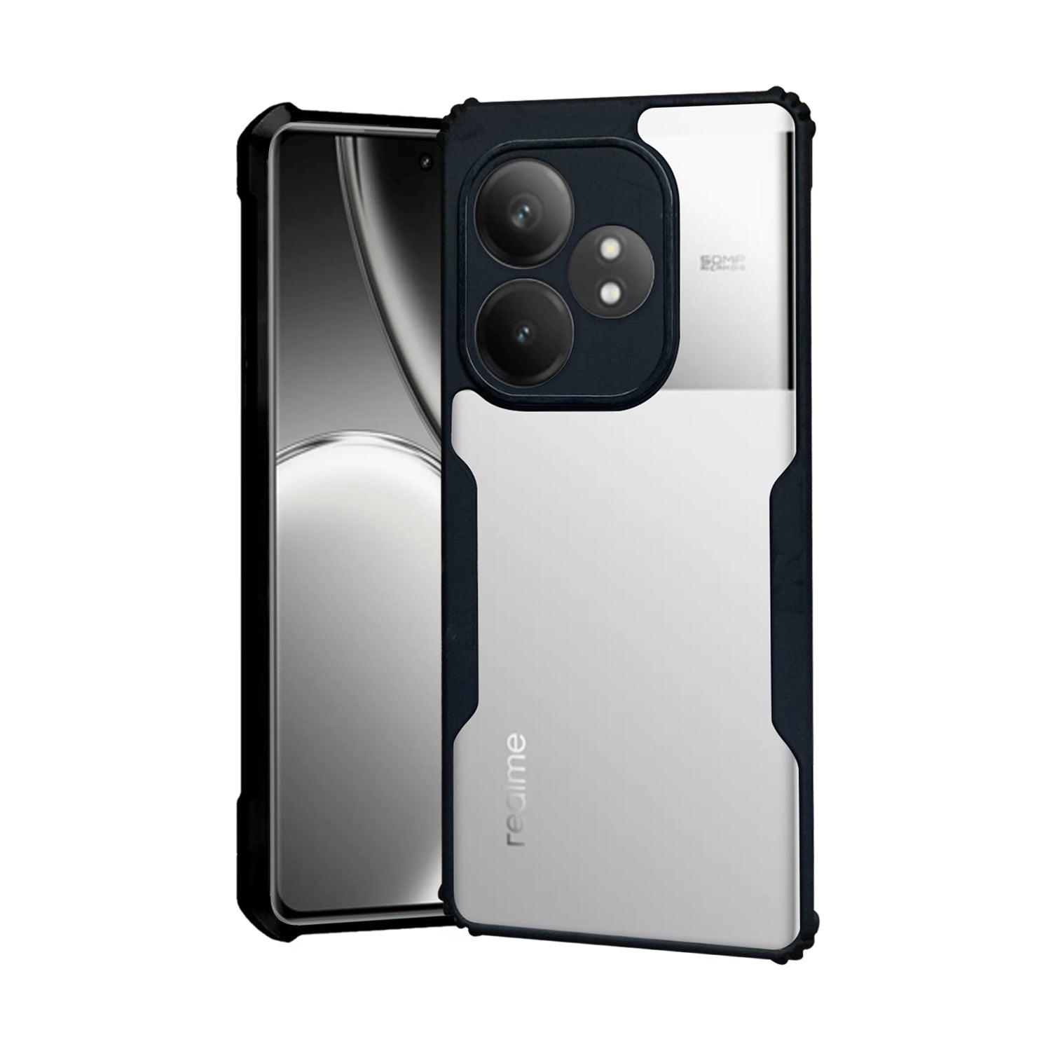 AIBEX Crystal Clear Back Cover Case for Realme Gt 6T | Shock Proof Design | Transparent Back Cover Case - Aibex