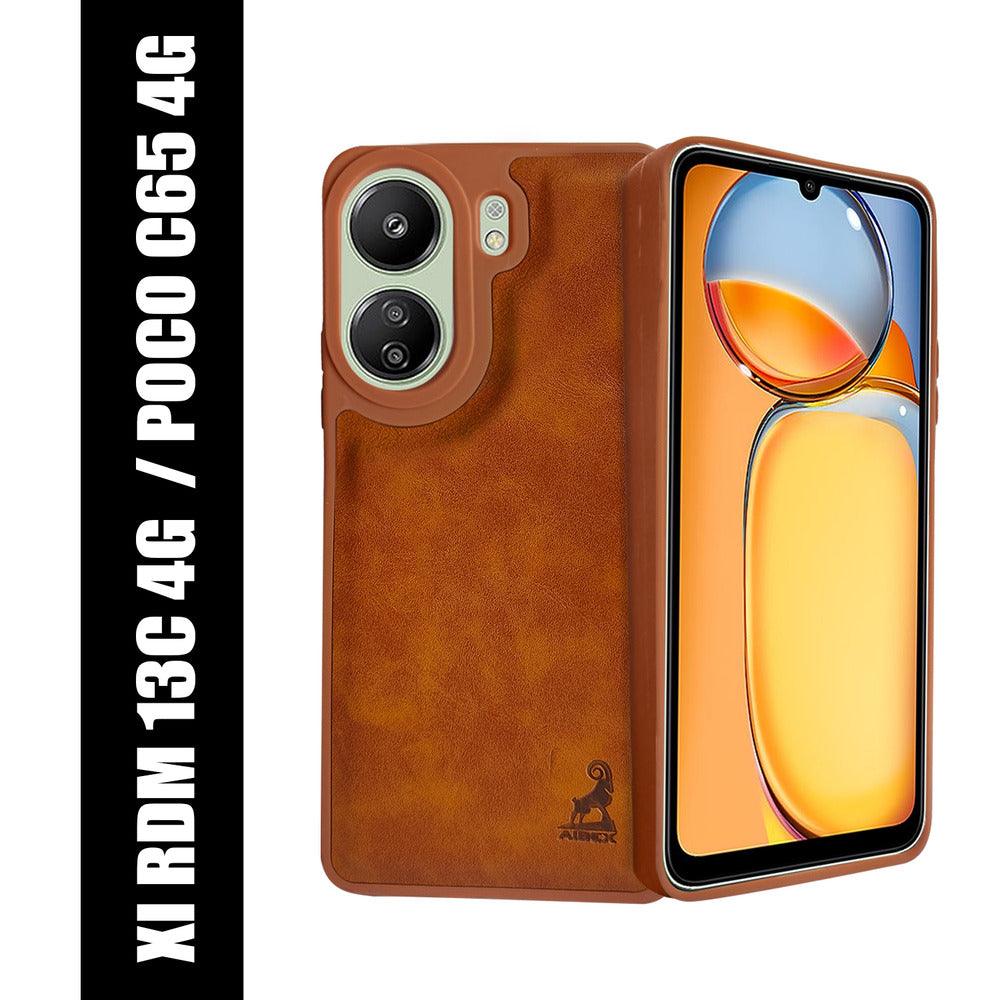 Aibex Shield Back Cover For Xiaomi Redmi 13C 4G / Poco C65 | Vegan Leather - Aibex