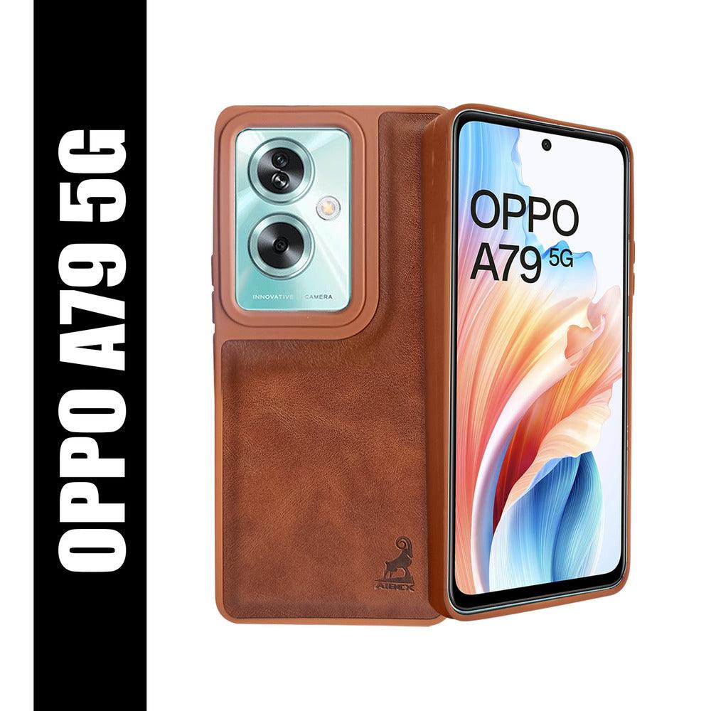 Aibex Shield Back Cover For Oppo A79 5G | Vegan Leather - Aibex