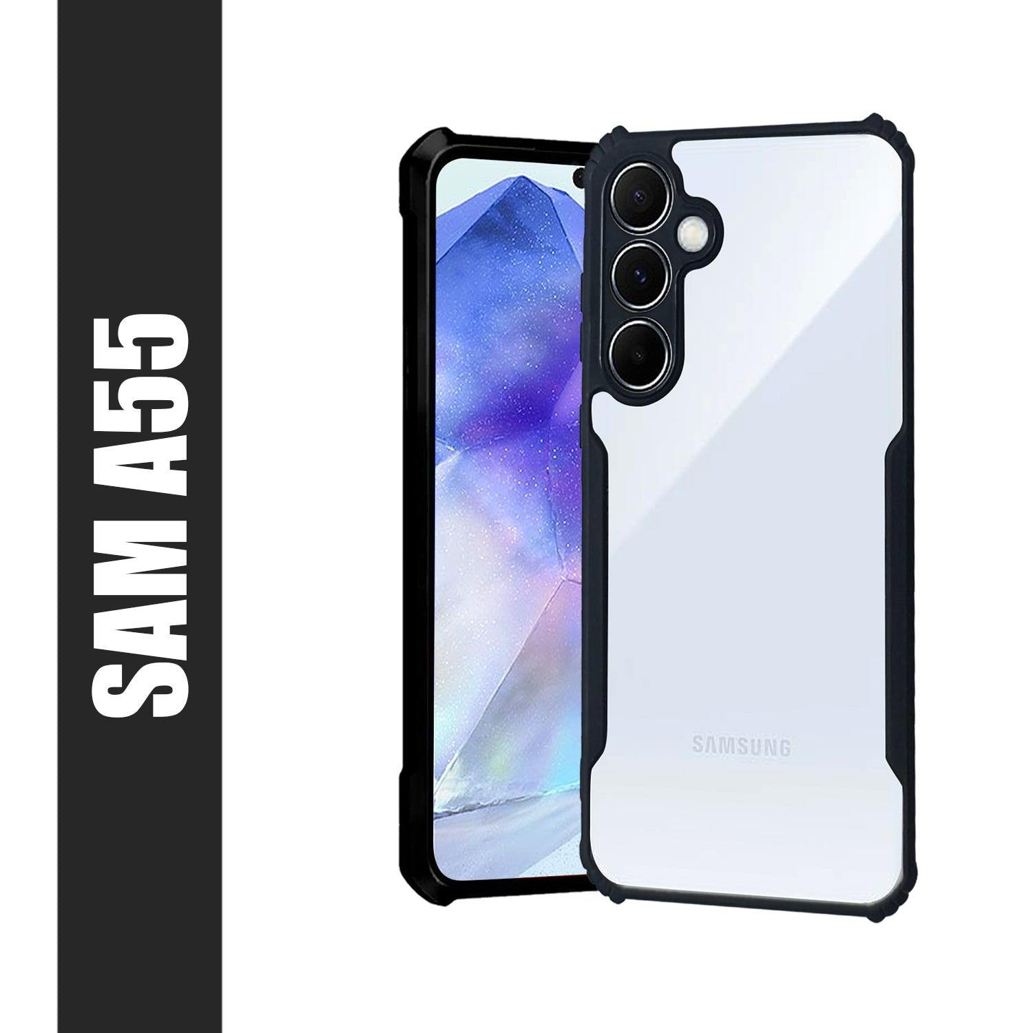 AIBEX Crystal Clear Back Cover Case for Samsung A55 5g | Shock Proof Design | Transparent Back Cover Case - Aibex