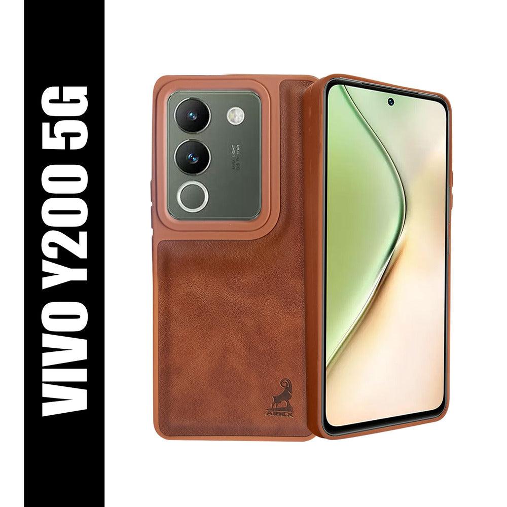 Aibex Shield Back Cover For Vivo Y200 5G | Vegan Leather - Aibex