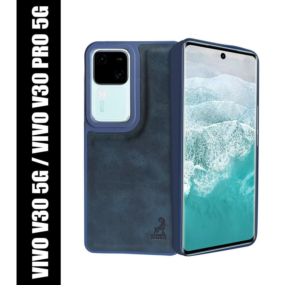 Aibex Shield Back Cover For Vivo V30 5G / Vivo V30 Pro 5G | Vegan Leather - Aibex