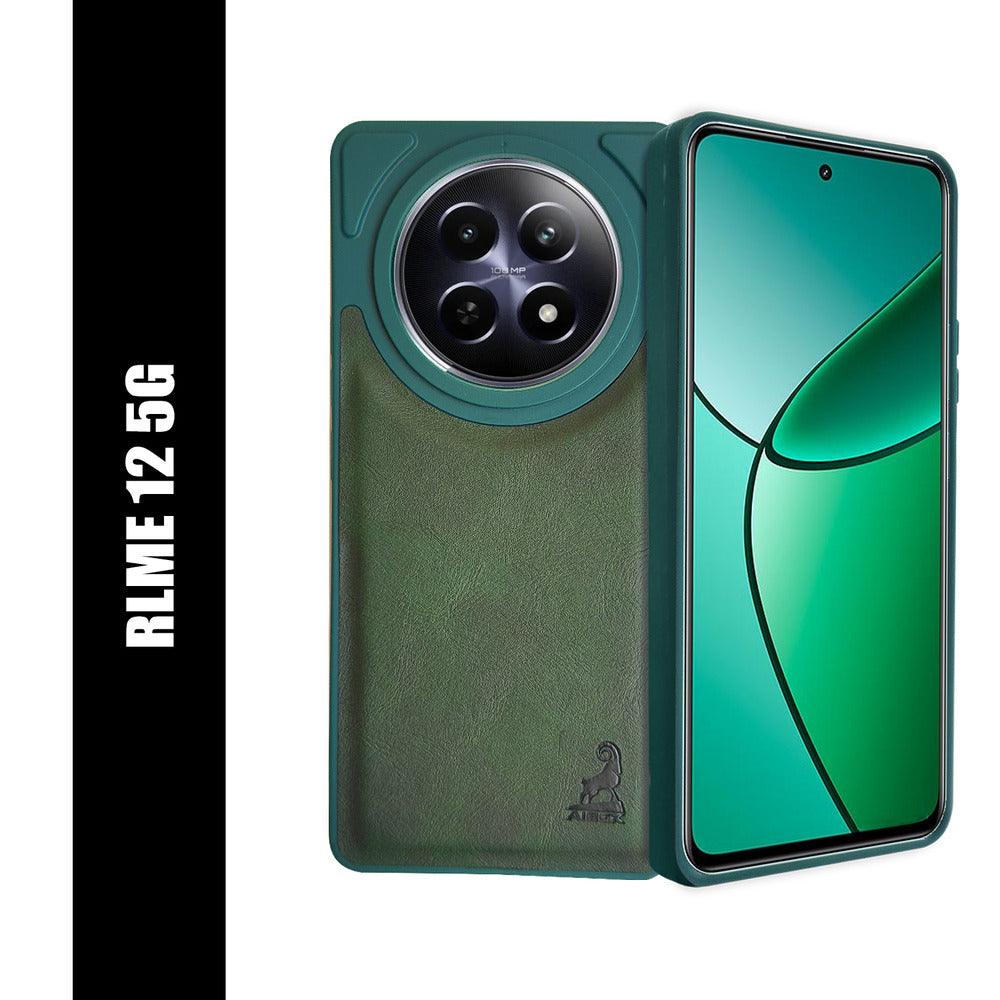 Aibex Shield Back Cover For Realme 12 5G | Vegan Leather - Aibex