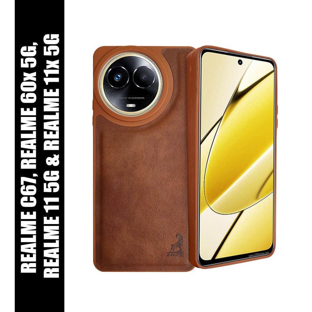 Aibex Shield Back Cover For Realme 11 5G | Vegan Leather - Aibex