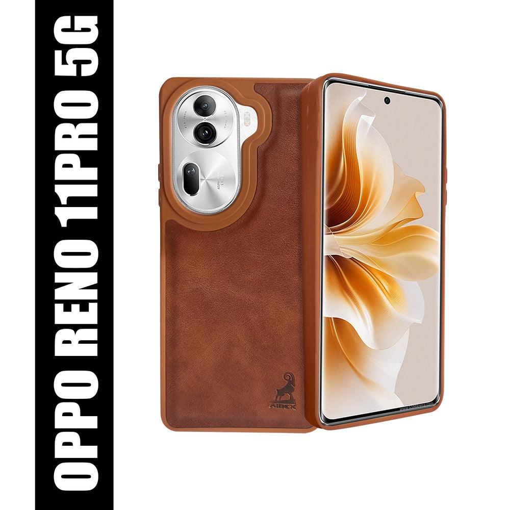 Aibex Shield Back Cover For Oppo Reno 11 Pro | Vegan Leather - Aibex