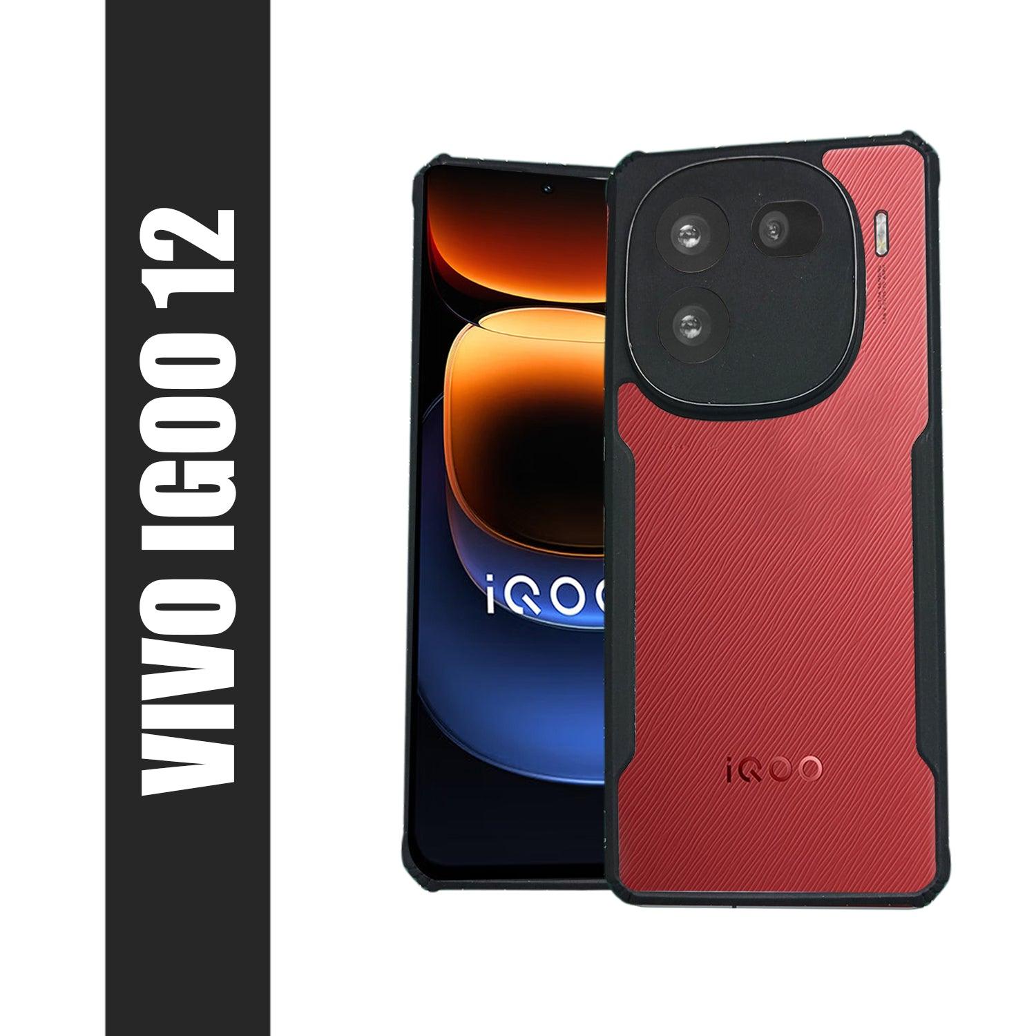 AIBEX Crystal Clear Back Cover Case for Iqoo 12 | Shock Proof Design | Transparent Back Cover Case - Aibex