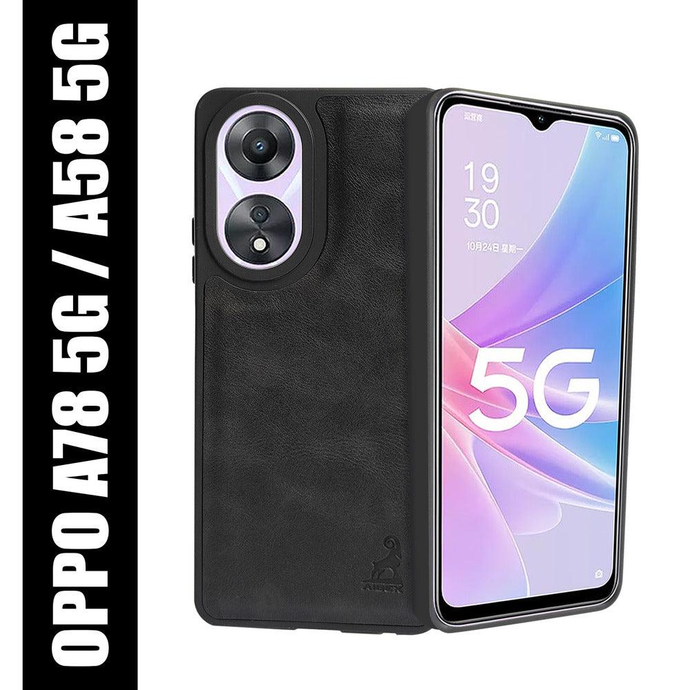 Aibex Shield Back Cover For Oppo A78 5G | Vegan Leather - Aibex