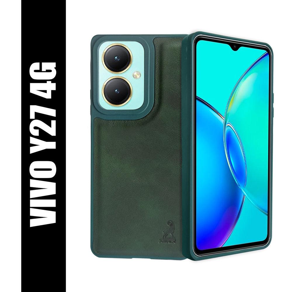 Aibex Shield Back Cover For Vivo Y27 4G | Vegan Leather - Aibex