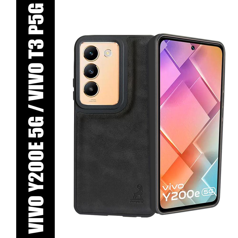 Aibex Shield Back Cover For Vivo T3 5G / Vivo Y200e 5G | Vegan Leather - Aibex