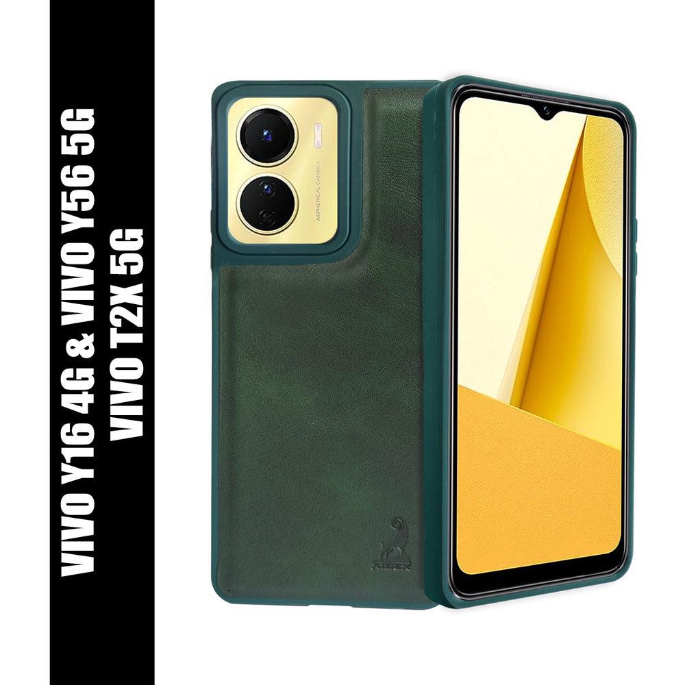 Aibex Shield Back Cover For Vivo Y16 | Vegan Leather - Aibex