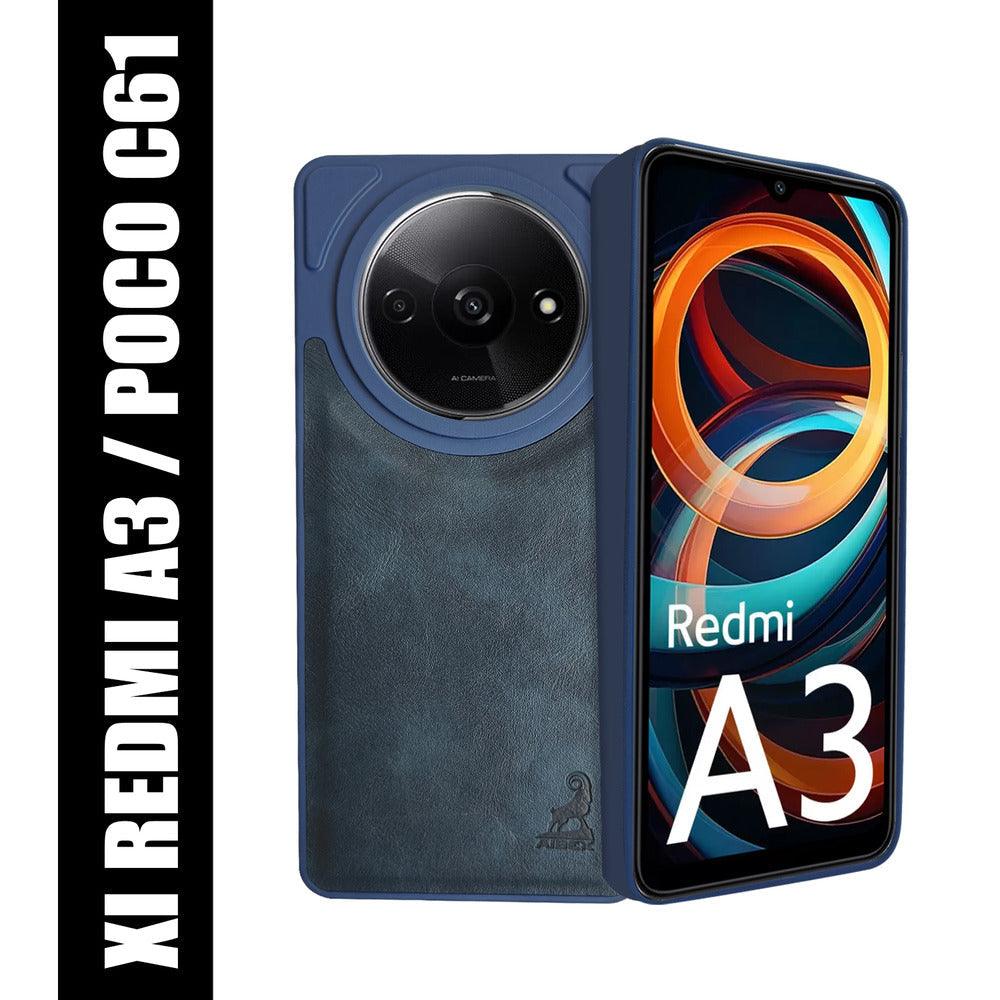 Aibex Shield Back Cover For Poco C61 / Xiaomi Redmi A3 | Vegan Leather - Aibex