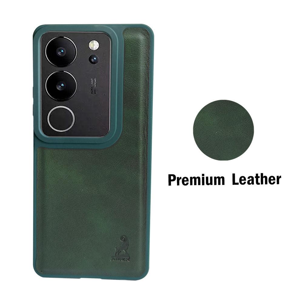 Aibex Shield Back Cover For Vivo V29 Pro 5G | Vegan Leather - Aibex
