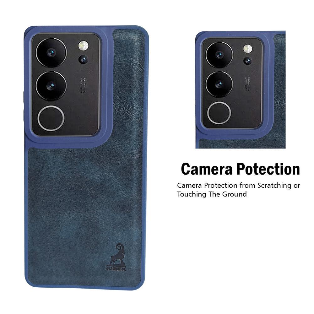 Aibex Shield Back Cover For Vivo V29 Pro 5G | Vegan Leather - Aibex