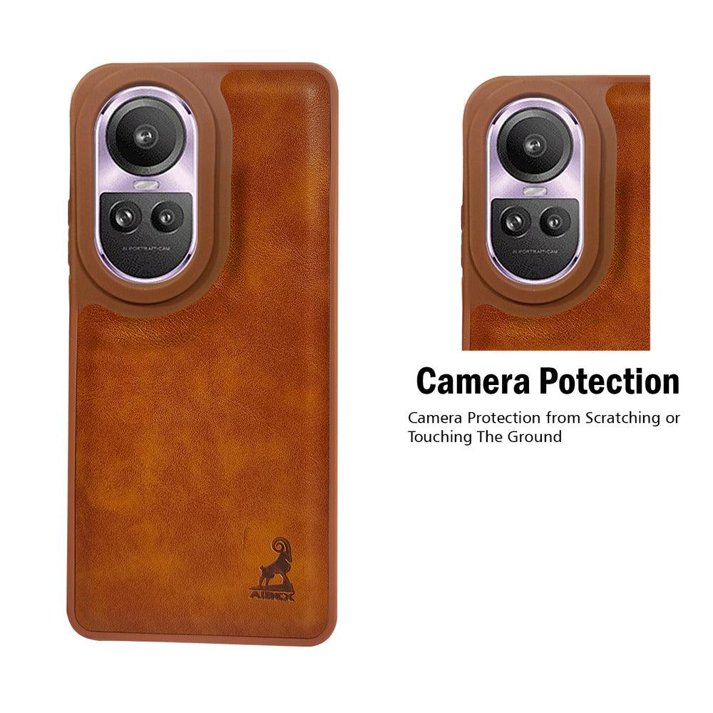 Aibex Shield Back Cover For Oppo Reno 10 Pro | Vegan Leather - Aibex
