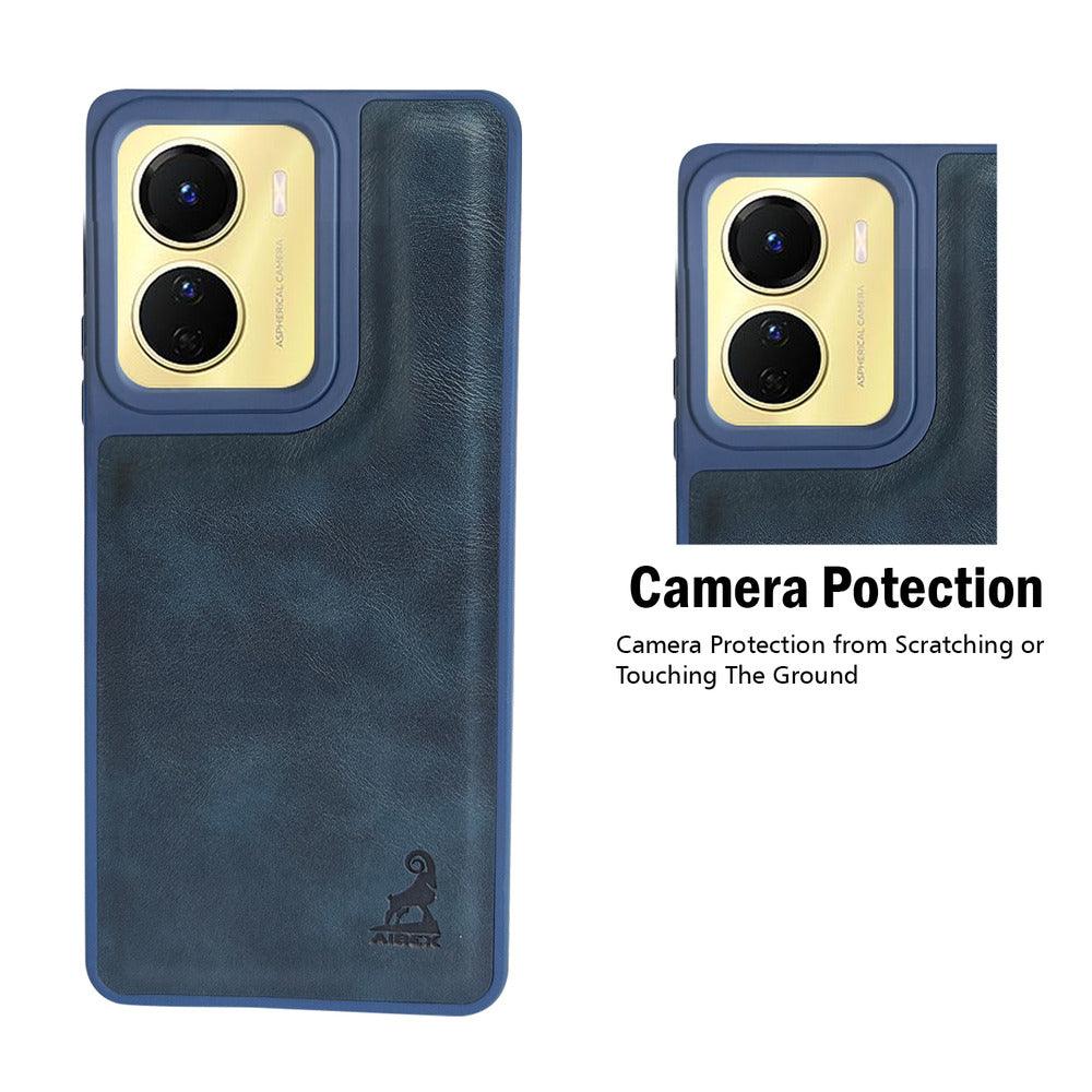 Aibex Shield Back Cover For Vivo Y16 | Vegan Leather - Aibex