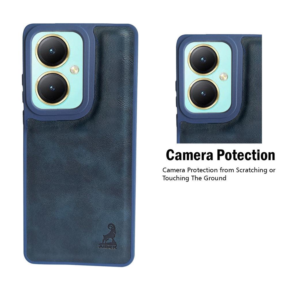 Aibex Shield Back Cover For Vivo Y27 4G | Vegan Leather - Aibex