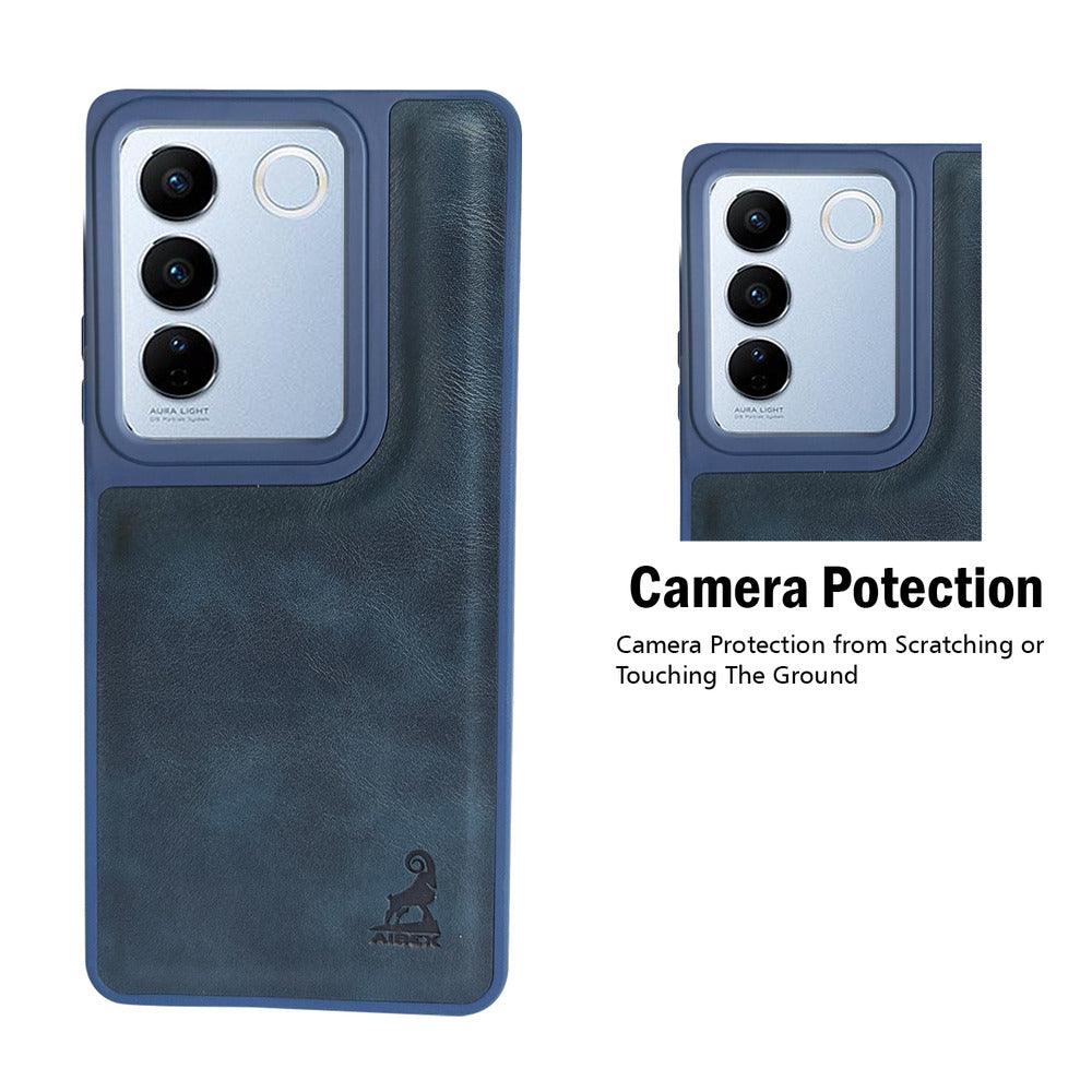 Aibex Shield Back Cover For Vivo 27 Pro | Vegan Leather - Aibex