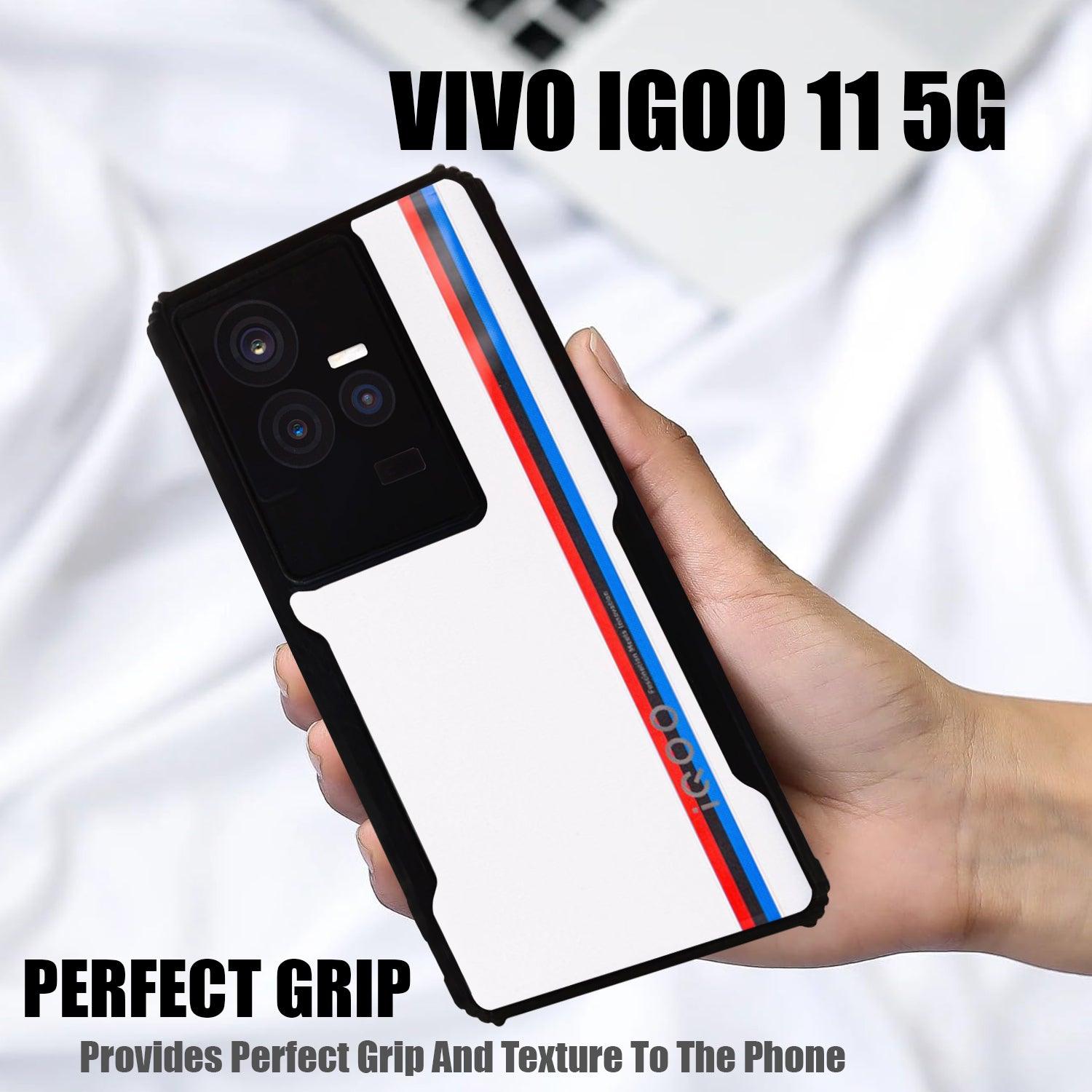 AIBEX Crystal Clear Back Cover Case for Iqoo 11 | Shock Proof Design | Transparent Back Cover Case - Aibex