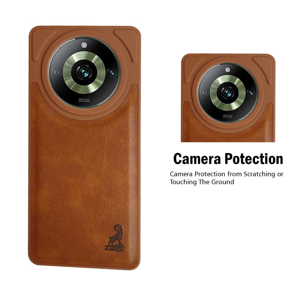 Aibex Shield Back Cover For Realme 11 Pro 5G | Vegan Leather - Aibex