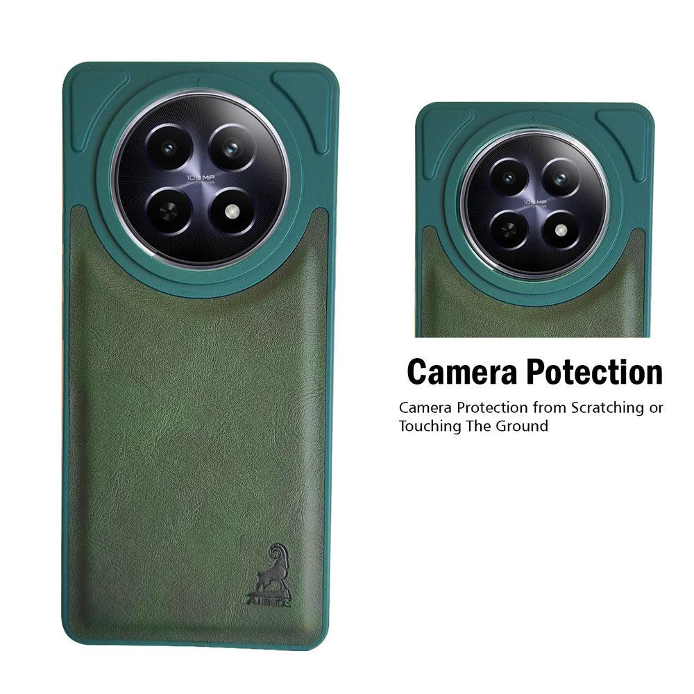Aibex Shield Back Cover For Realme 12 5G | Vegan Leather - Aibex