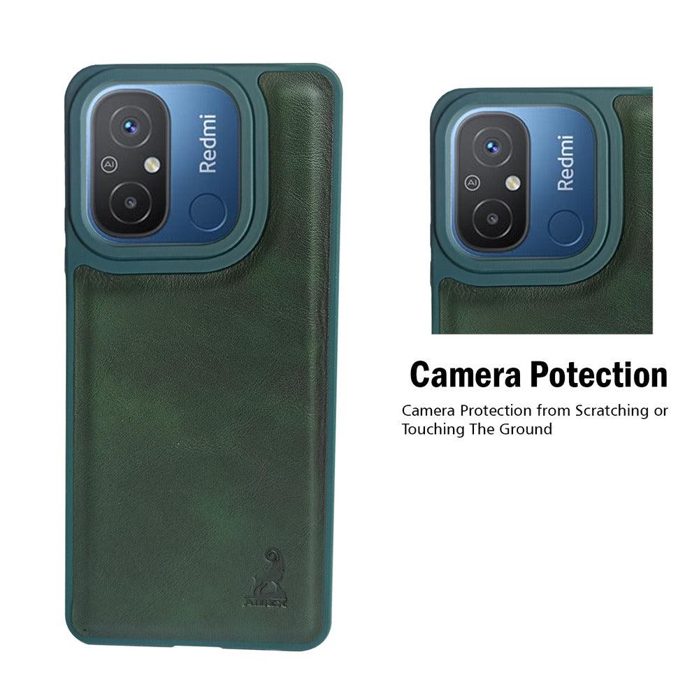 Aibex Shield Back Cover For Xiaomi Redmi 12C | Vegan Leather - Aibex