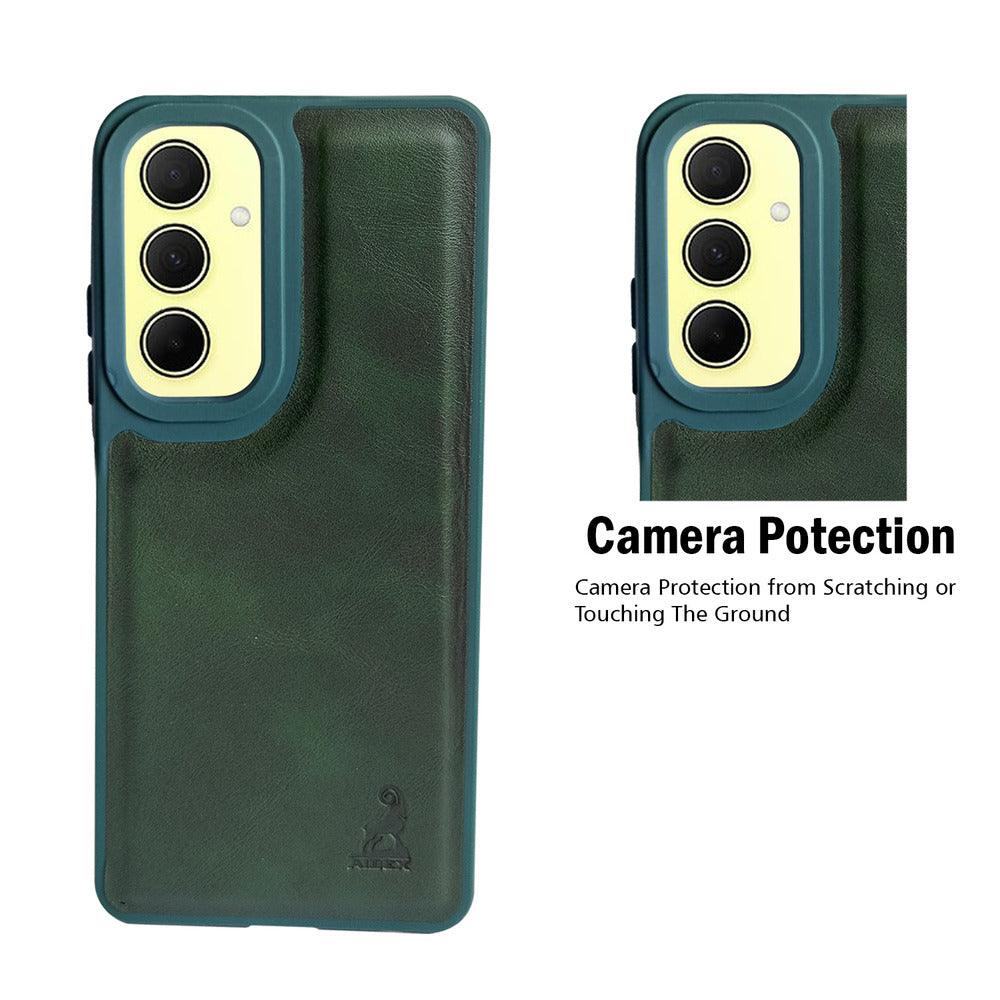Aibex Shield Back Cover For Samsung Galaxy A35 5G / Samsung Galaxy A55 5G | Vegan Leather - Aibex