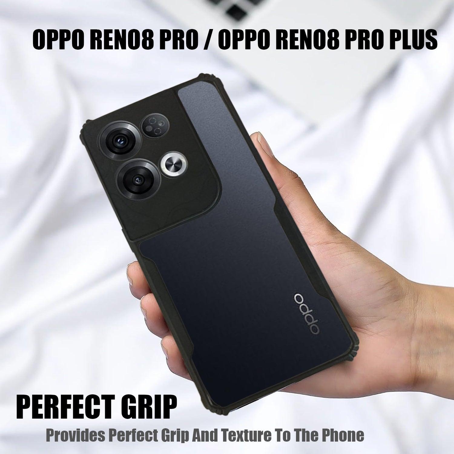 AIBEX Crystal Clear Back Cover Case for Oppo Reno 8 Pro 4G | Shock Proof Design | Transparent Back Cover Case - Aibex