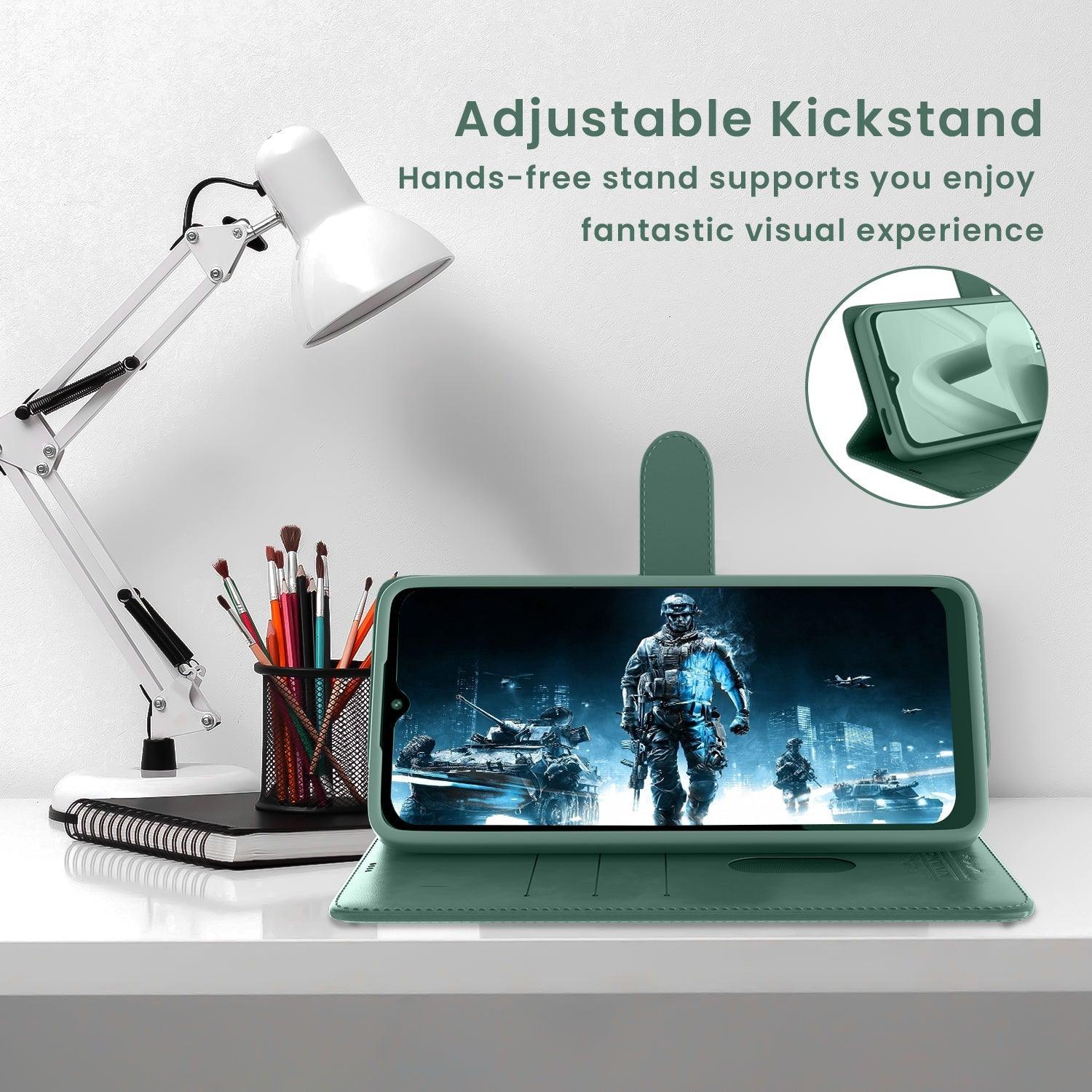 Leather Wallet Case for Vivo Y200e 5G Stylish Flip Cover with Card Holder, Stand -KIVANO LUXE - Aibex