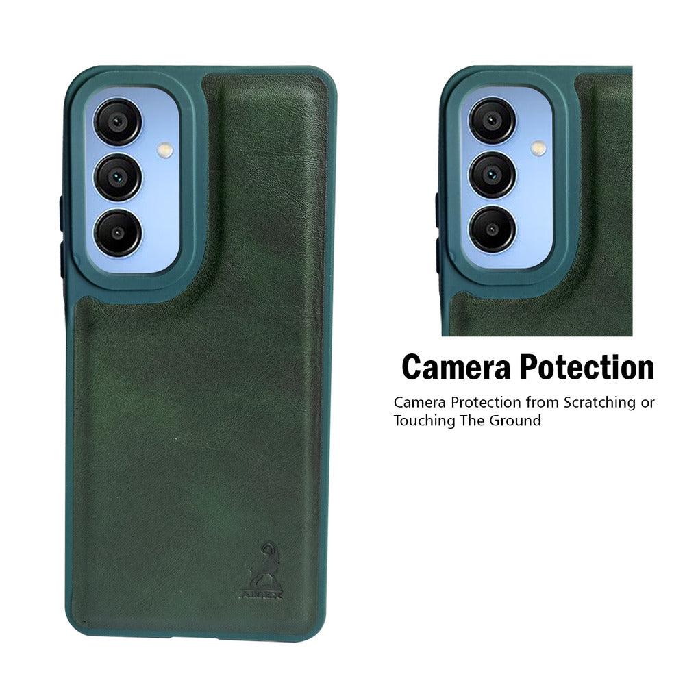 Aibex Shield Back Cover For Samsung Galaxy A15 5G | Vegan Leather - Aibex
