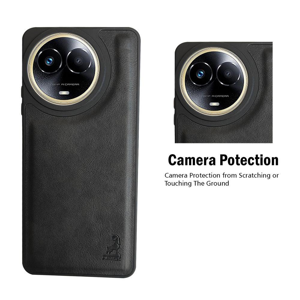 Aibex Shield Back Cover For Realme 11 5G | Vegan Leather - Aibex